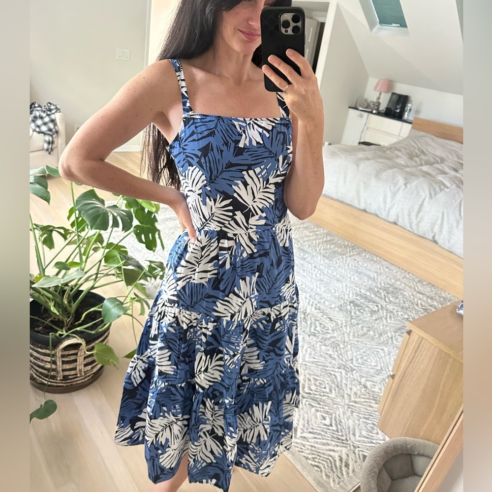 Vacation Dress floral print 100% cotton, NWT